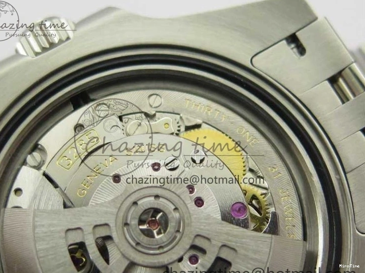 MiroTime 0401 GMT-Master II White Blue Diamonds Bezel 904L Steel GMF Best Edition Black Dial On Jubilee Bracelet SA3285 CHS V Original 2579